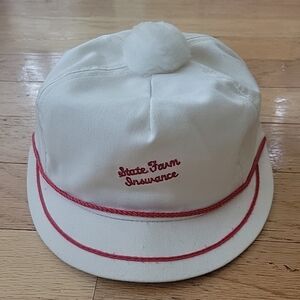 Vintage "State Farm Insurance" Strap With Golf Buckle Red Hat Rope Made In USA